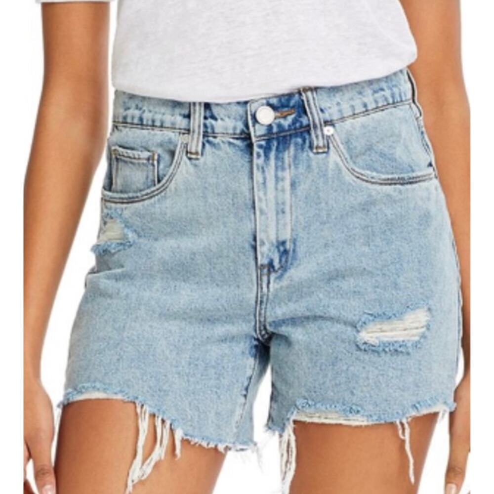 BLANK NYC High Rise Mom Jean Cut Off Shorts In Acid Trip Size 27 New